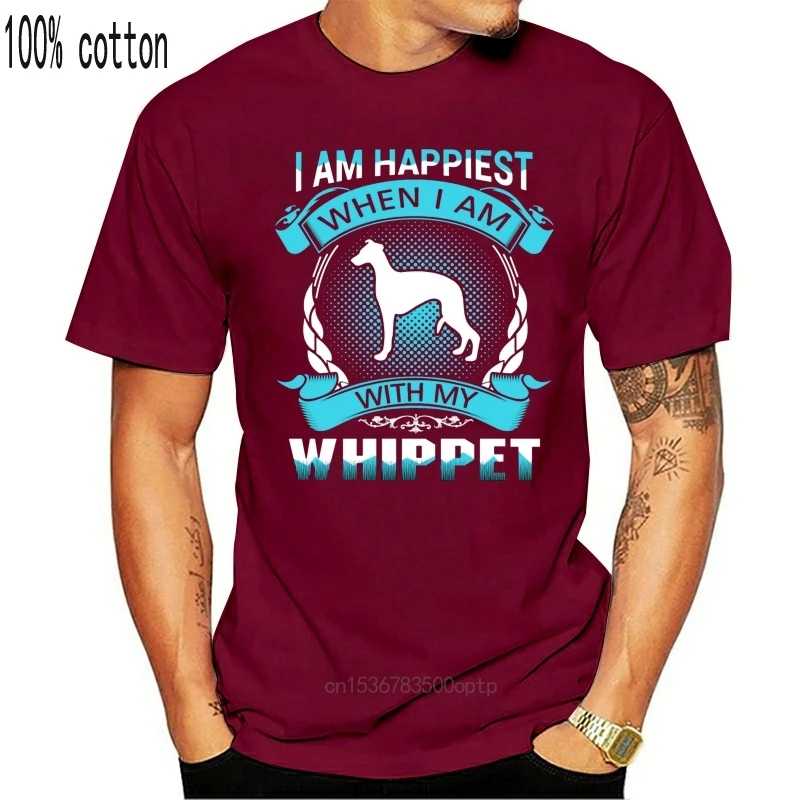 

whippet by canvas t shirt men Character cotton Euro Size S-3xl cool Loose Funny summer Formal tshirt
