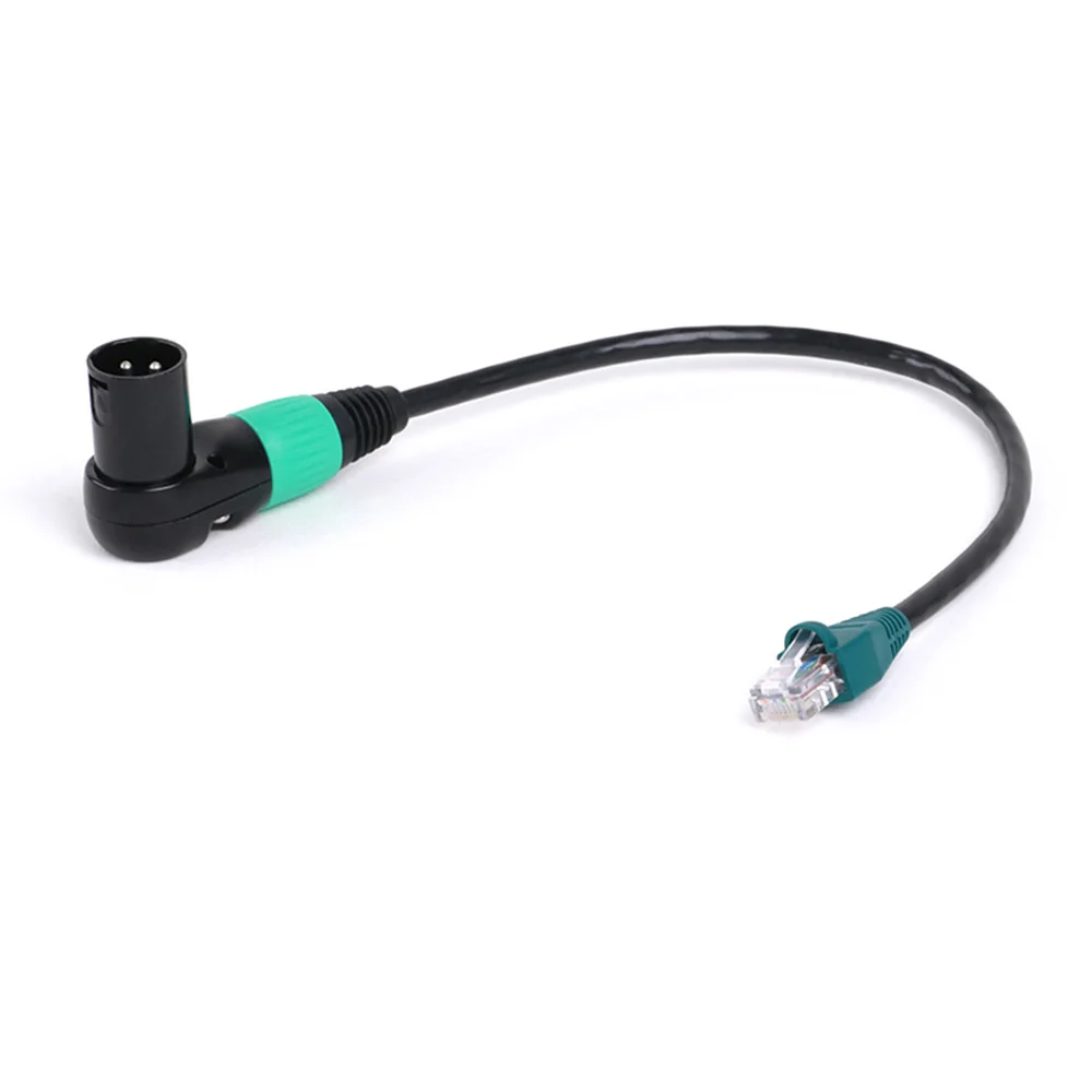 Прямоугольный 3Pin DMX XLR штекеры разъемы к RJ45 Штекерный адаптер CAT5 CAT6 кабель для
