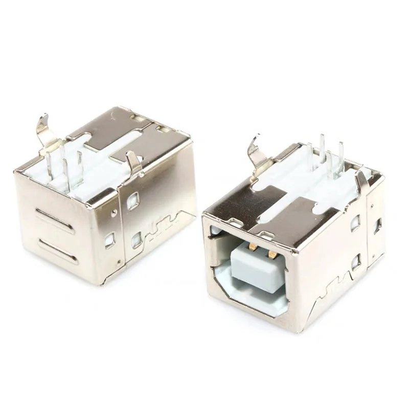 

USB Female Type-B Port 4-Pin Right Angle PCB DIP Jack Socket Connectors