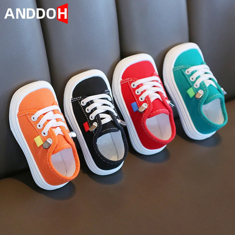 

Size 21-32 Boys Girls Casual Sports Canvas Shoes Children Fashion Light Soft Bottom Running Sneaker Kids Wear-resistant Footwear