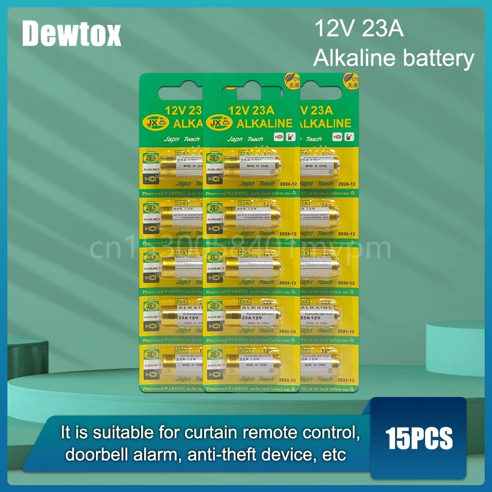 Щелочная батарея 12 В 23A 23GA A23 A23S E23A EL12 MN21 MS21 V23GA MN21 L1028 RV08 GP23A K23A для воспламенителя, светодиодный фонарик, 15 шт./партия