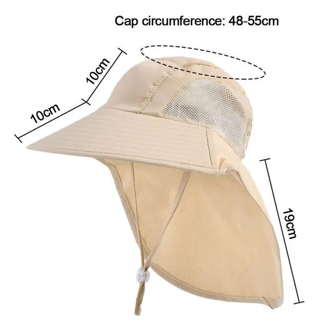 Outdoor Sunscreen Beach Cap Adjustable 2