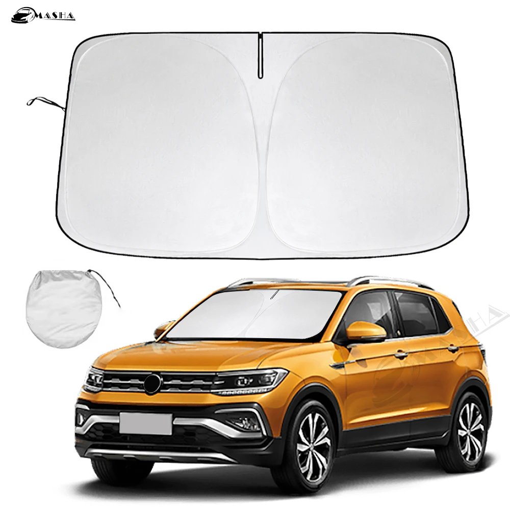 

Солнцезащитный козырек на лобовое стекло для Volkswagen VW T-Cross TCross 2018-2023, аксессуары, солнцезащитный козырек, защита от солнца, складные блоки, УФ-лучи