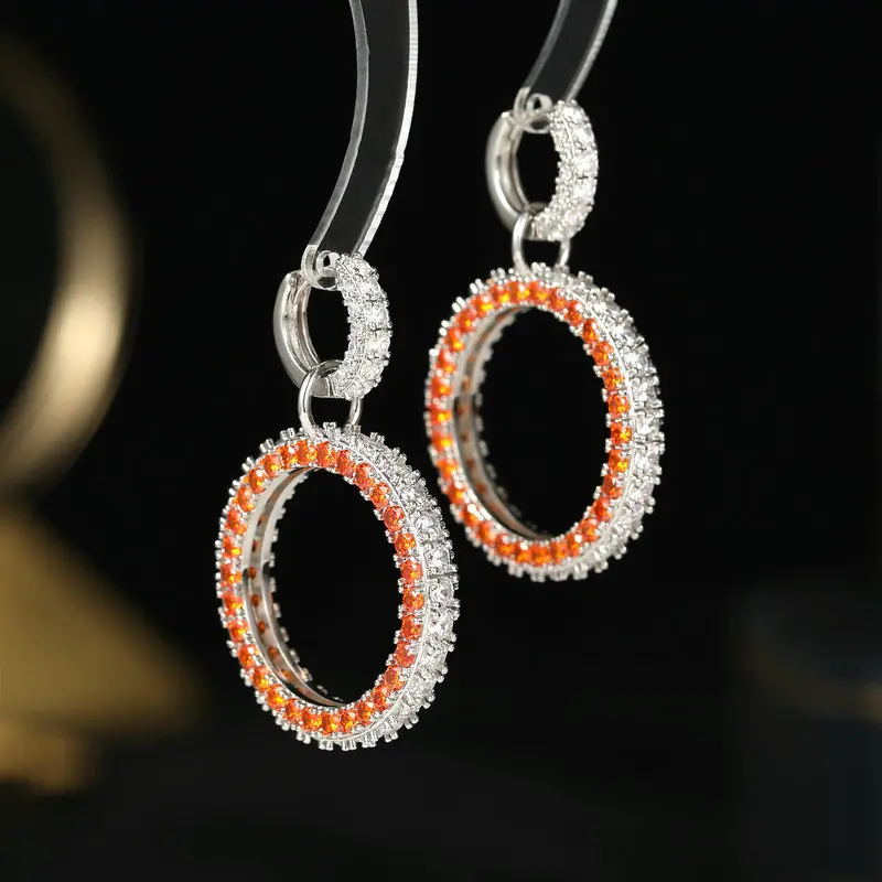 

Bilincolor Fashion Yellow Purple Tassel Earring for Women