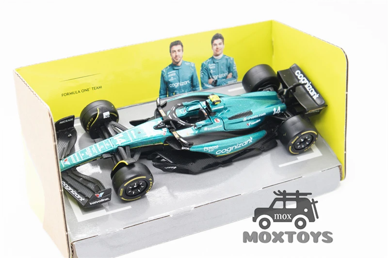 Модель автомобиля Bburago 1:43 2023 F1 AMR23 #14 Alonso / #18 Walk