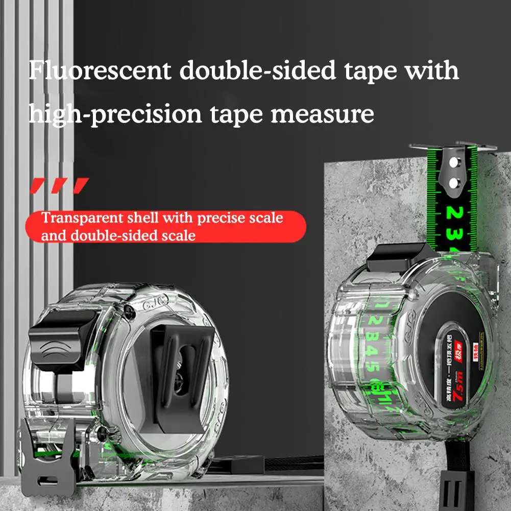 

Transparent Metric Tape Measure 5/7/10 Meters Thick Steel Tape Precise Ruler Measure Measuring Durable Electroplated Stainl S0y9