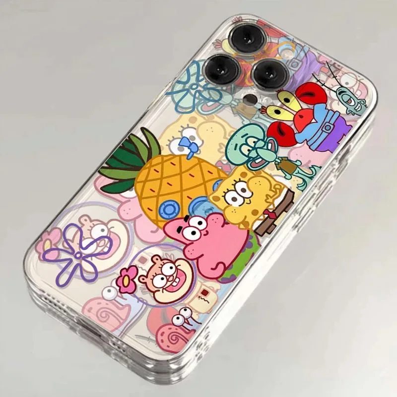 Чехол для телефона Cartoon S-SpongeBobs Patricks Star OPPO Reno 12F 12 7 11 11F 10 2F 4 8 8T 8Z 7Z 6Z 6 5 Pro Plus 4G 5G TPU Cover
