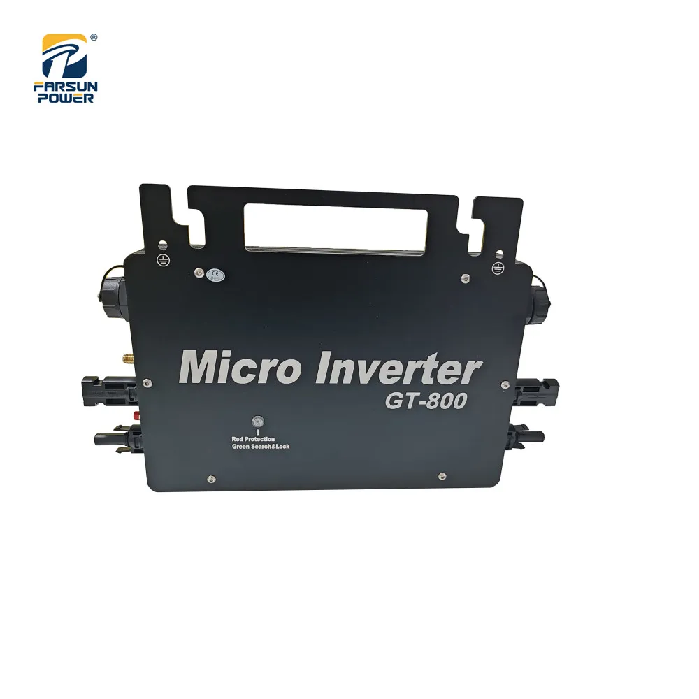 

GT Series 800W Solar Micro Inverter Grid Tie W/ WiFi Monitor IP66 Waterproof DC 18-50v To AC 110v/230v GT-800 PV Panel Converter
