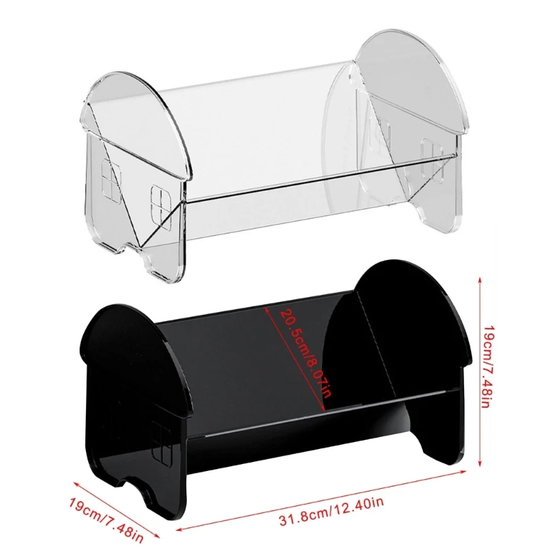 Пластиковая книжная полка настольный органайзер прозрачный держатель для