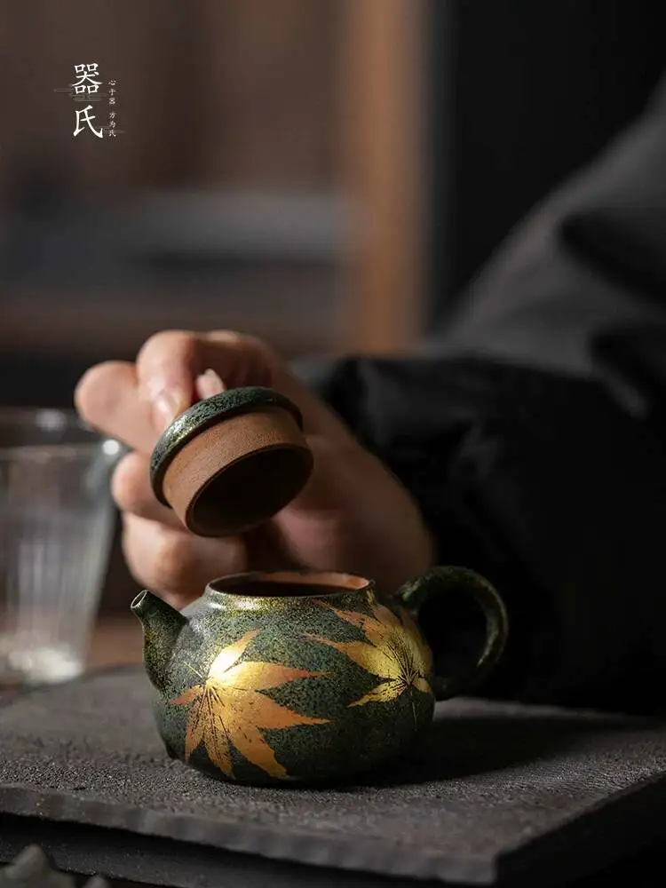 Фото Чайник Qishi Green Tea Maple Blossom для домашнего использования, специальный чайник для чаев Да Хун Пао, Сяо Цин Гань и Пуэр. №3