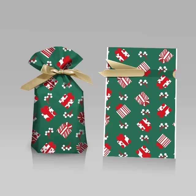

Сумка для конфет с надписью "Merry Christmas", сумка на шнурке со снежинками, рождественские украшения для дома, подарки на новый год 2022, Рождество