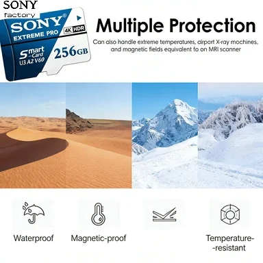 Фото Карта памяти Sony 1024GB 512GB 256GB 128GB TF micro SD Class V30 UHS-1 флеш-карта №1