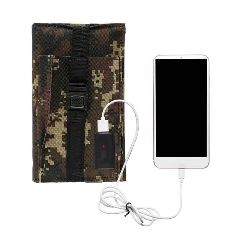 Складная солнечная панель 5 в 20 Вт портативная складная батарея с USB-портом