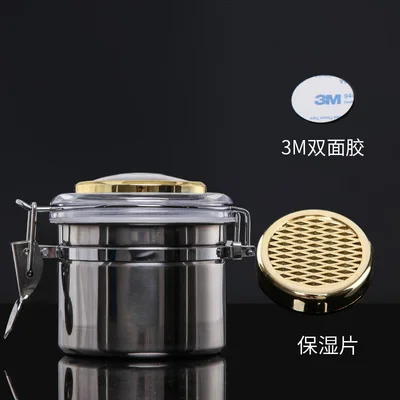 Чехол для сигарет из нержавеющей стали с гигрометром 1 шт. |