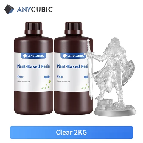 Материал для 3d-печати Anycubic на растительной основе, 405 нм, УФ-смола без неприятных химикатов, смола для 3D-принтера Photon M3 Mono 6K