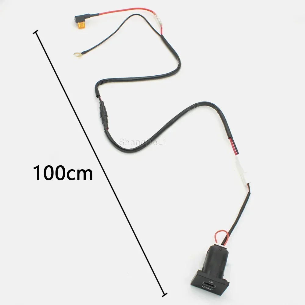 12 В/24 В автомобильный двойной USB-порт для зарядки QC3.0 Type-C разъем блока