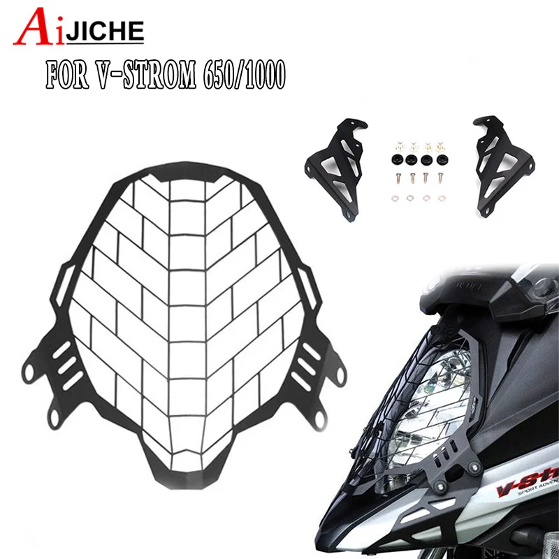 

For SUZUKI DL650 DL1000 V-strom DL 650 1000 Vstrom 650 2017-2019 Motorcycle Headlight Protector Grille Guard Cover Motor Parts