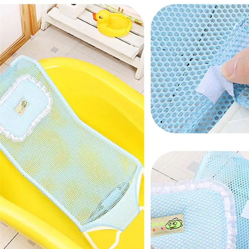 Baby Bath Cushion Portable Newborn Bath Anti-Slip Cushion Seat Infant Floating Bather Bathtub Pad Shower Support Mat Security images - 6