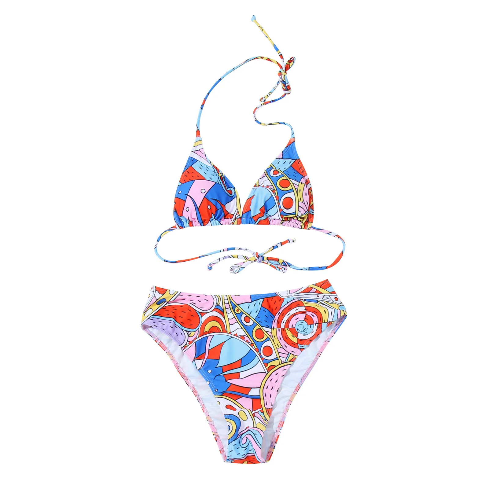 

Beachwear Swimwear Brazilian Bandage Set Swimsuit Bikini Bandeau Push-Up Women Swimwears Tankinis Set Teal Swimsuits for Women
