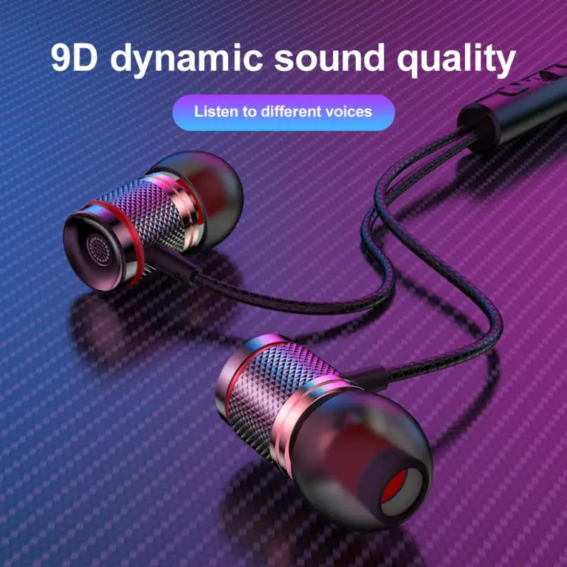 3.5Mm /Tybe-C HiFi Headphones With Subwoofer Earbuds Adjustable Volume Earphones Music Sports Gaming Headset With Mic