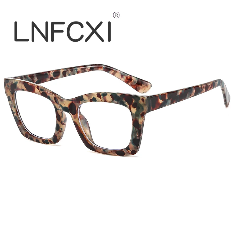 

LNFCXI Anti Blue Light Optical Eyeglasses Frames Men Women Fashion Computer Eyeglasses