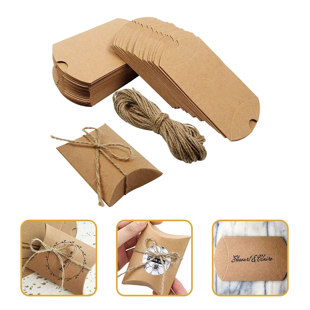 

100 шт. коробка для свадебных сувениров, многофункциональные коробки для свадебвечерние сувениров, крафт-коробки, коробка для конфет, подаро...