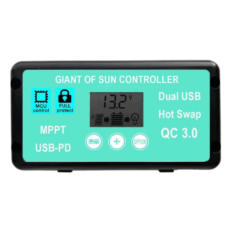 

Solar Controller Mppt Precise Monitoring Controlador De Carga Solar With Function LCD Screen Intelligent Mppt Controller For Gel