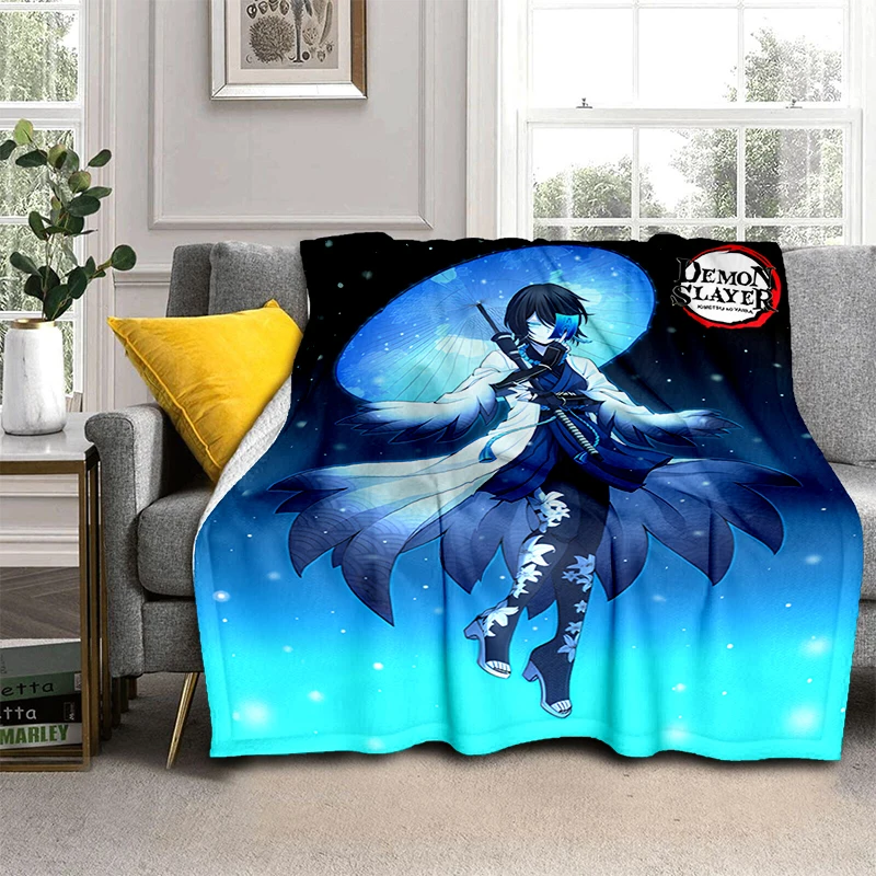 Художественное одеяло фланелевое в стиле аниме домашнее декоративное Флисовое
