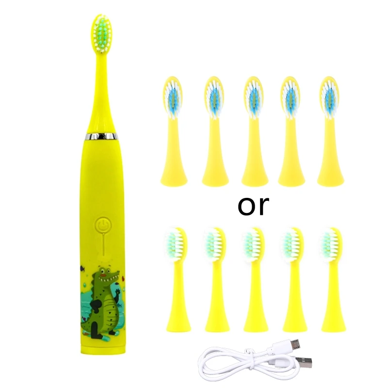 

Children Toothbrush Automatic Toothbrush Ultrasonic Electric Toothbrush for Kids Boys Girls, 19800 Vibrations Per Minute