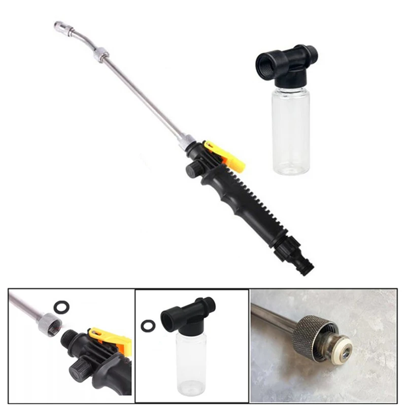 

Car Cleaning Gun Auto High Pressure Jet Washer Jet Lance Water Cleaning Spray Gun Lance Car Wash Garden Water Gun Hose Wand
