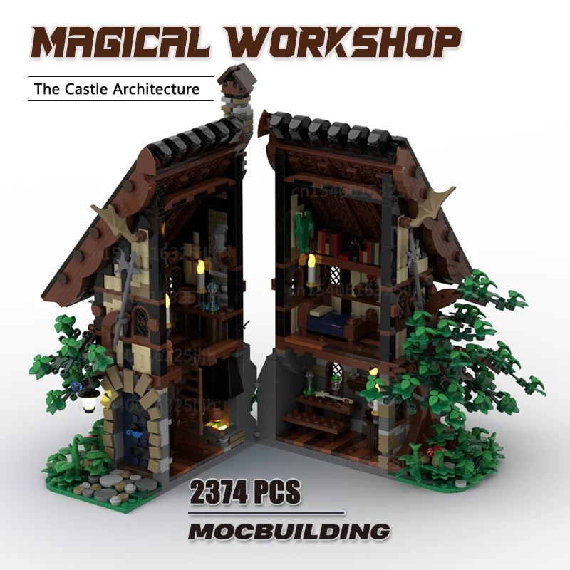 Волшебная мастерская Moc строительные блоки известный замок архитектура сборка