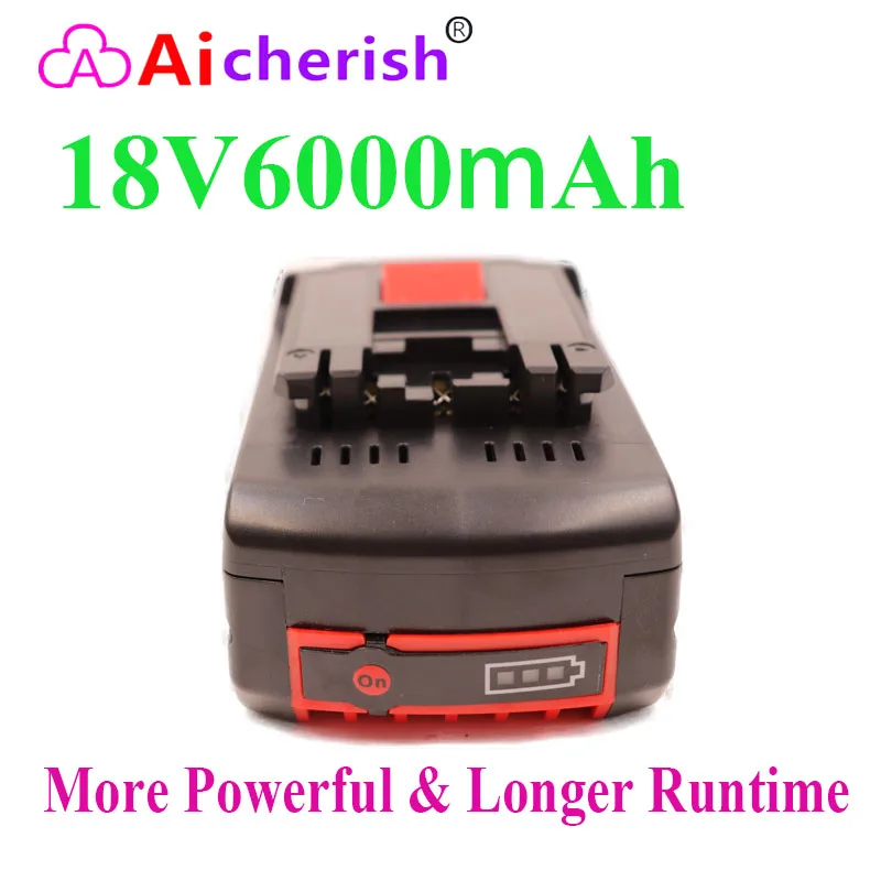 

18V Battery Met Lader 6Ah 8Ah 10Ah Lithium Voor Bosch Oplaadbare Power Tool Batteries BAT609 BAT610 BAT618 BAT619G