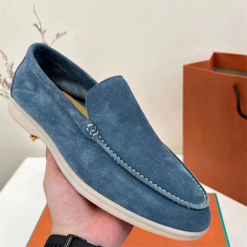 2022 Top Quality Men's Fashion Loafers New Men's Spring Autumn Fashion Casual Cashmere Flats Men's Comfortable Walking Shoes.