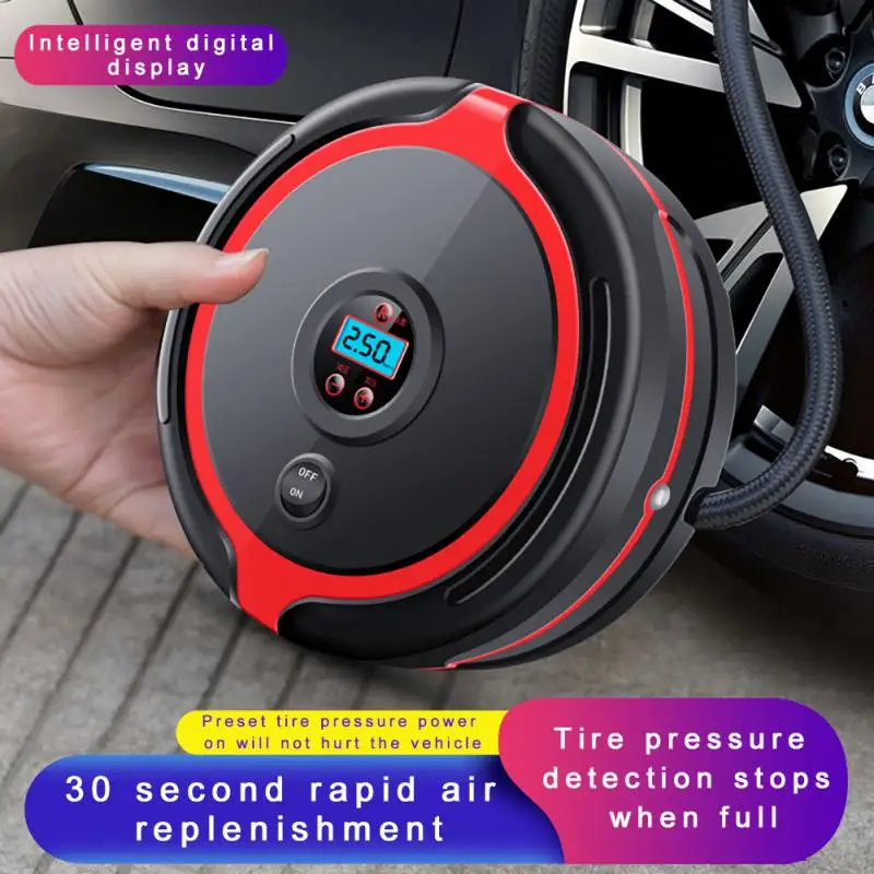

Digital Display Air Pump Smart Practical Portable Inflatable Pump Portable 12v Car Air Compressor For Car Motorcycle Bicycle