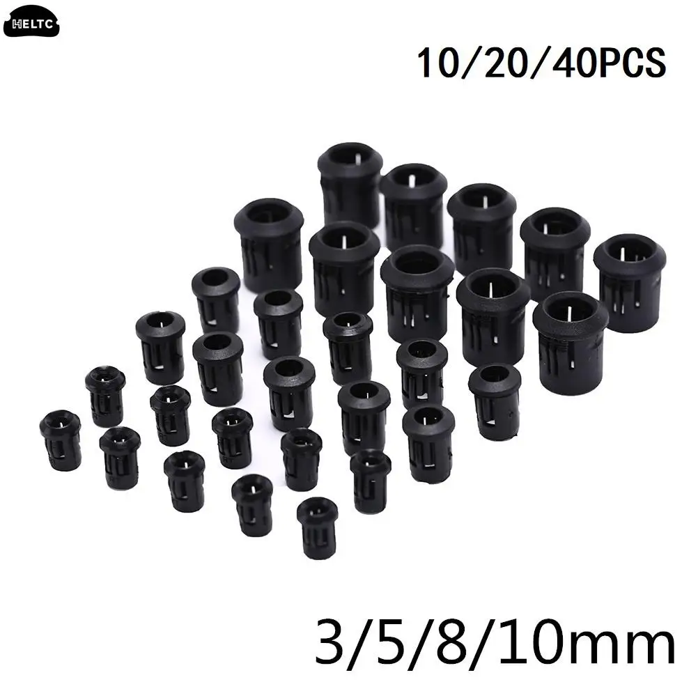 

10/20/40pcs black Plastic Socket Black Plastic Lamp Bases LED Lamp Diode Holder Black Clip Bezel Socket Mount 3mm/5mm/8mm/10mm