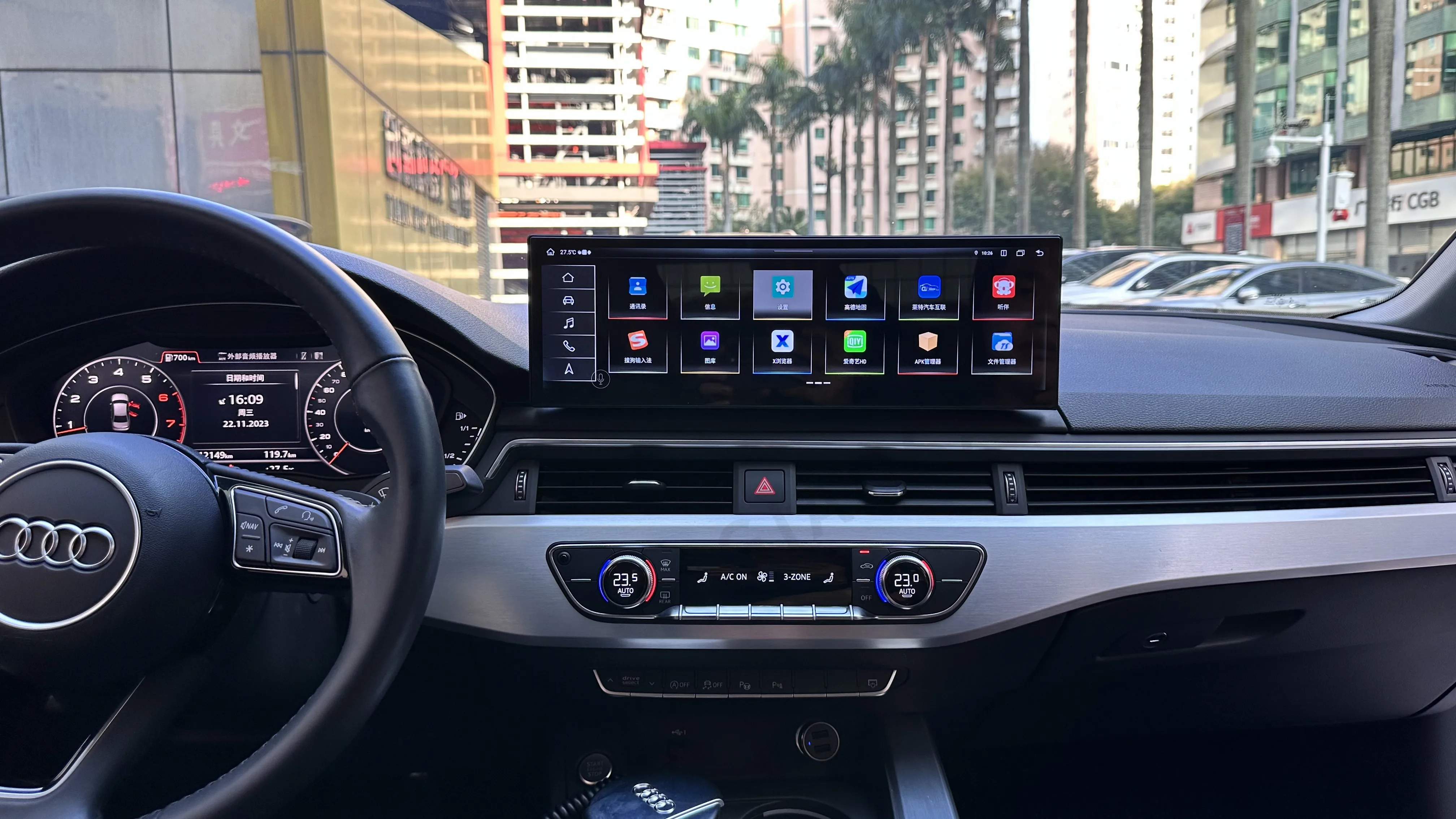 14 9 "Android 13.0 Беспроводной Carplay Auto для Audi A4L A4 B9 A5 2017-2019 Автомобильный радиоприемник