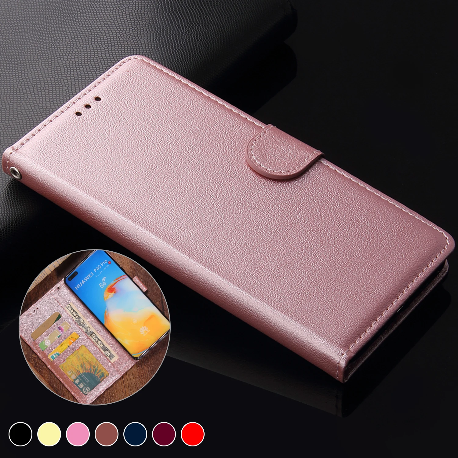 

Magnetic Wallet Leahter Case For Xiaomi Redmi Note12 Pro Plus 11S 11E Note10 10S 9 8 7 Note 8T 5A 4X Phone Cover Card Slot Coque