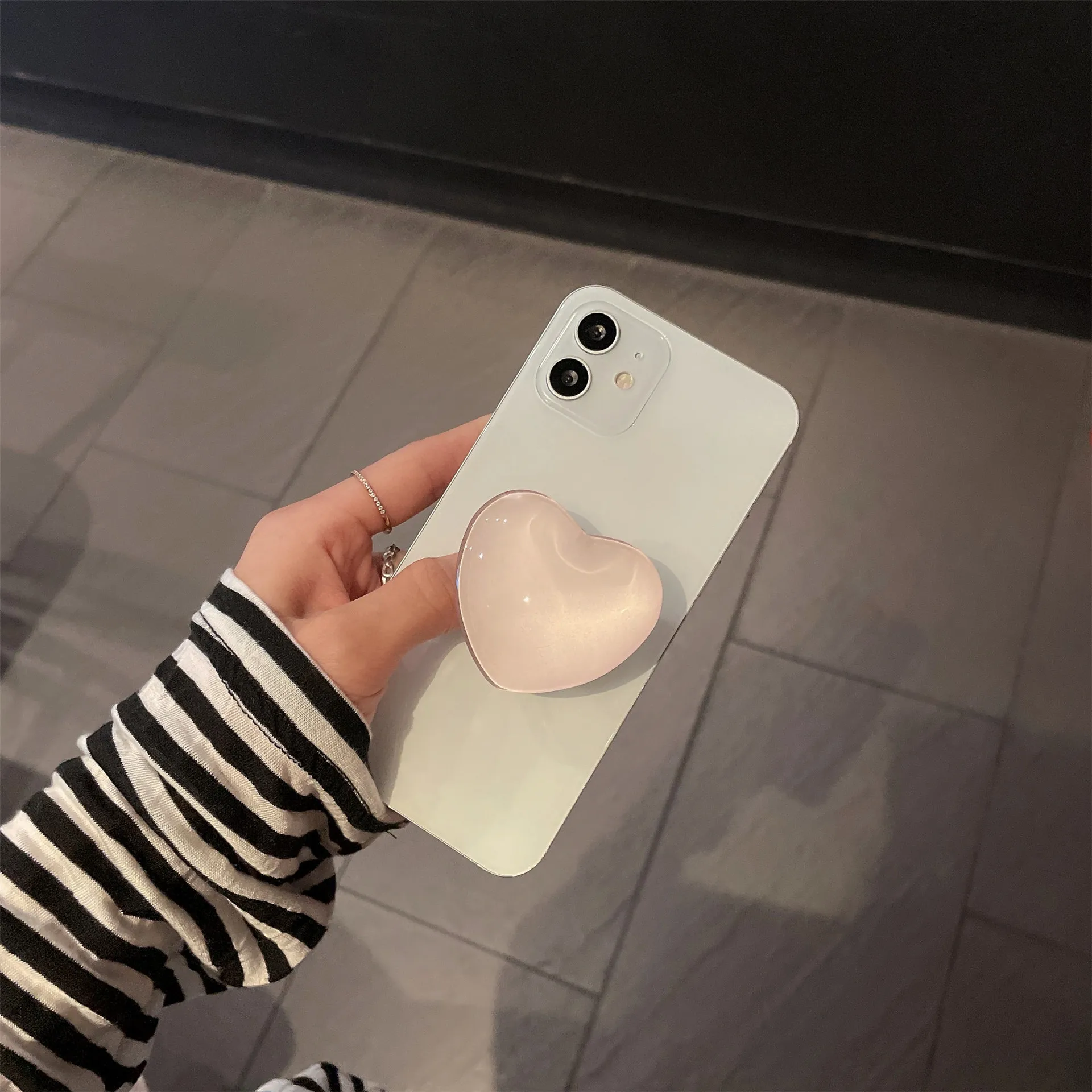 phone holder popular socket griptok finger grip bracket stand love heart ins style cute poping pink white cellphone accessory free global shipping
