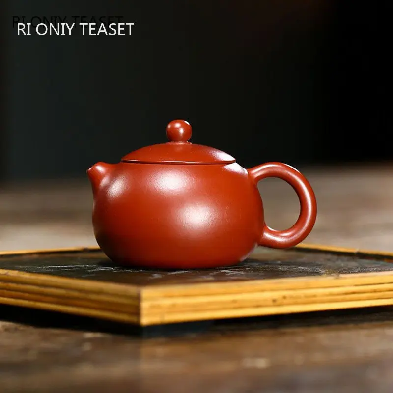 

Китайские исинские чайники из фиолетовой глины, 110 мл, сырая руда, Dahongpao, грязь, Сиши, чайник, знаменитый чайный набор Zisha ручной работы