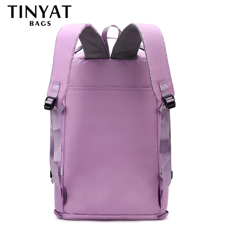 TINYAT Women's Travel Bag Large Capacity Casual Weekend Travel Backpack Ladies Sports Gym Women Handbags Multifunction Crossbody