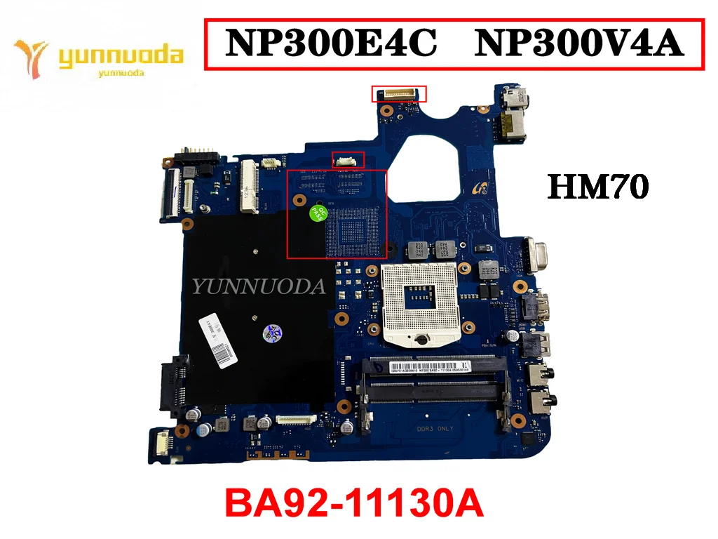 

Оригинальная материнская плата для ноутбука SAMSUNG NP300E4C NP300V4A BA92-11130A HM70 DDR3 Протестирована хорошая бесплатная доставка