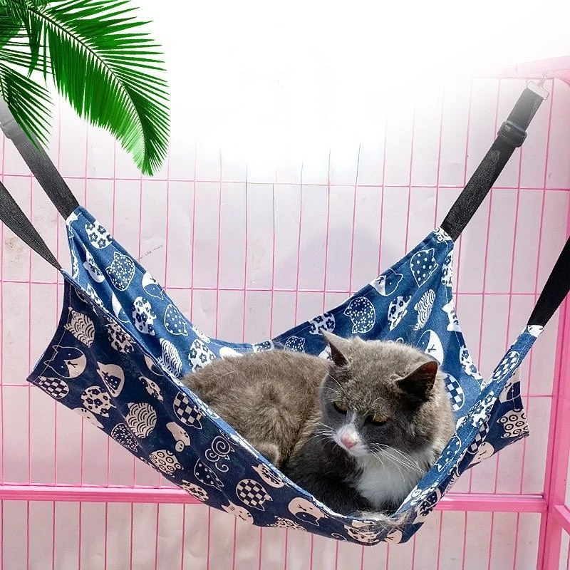 

Гамак для кошек, полотняный, подвесной, плюшевый, регулируемая длина