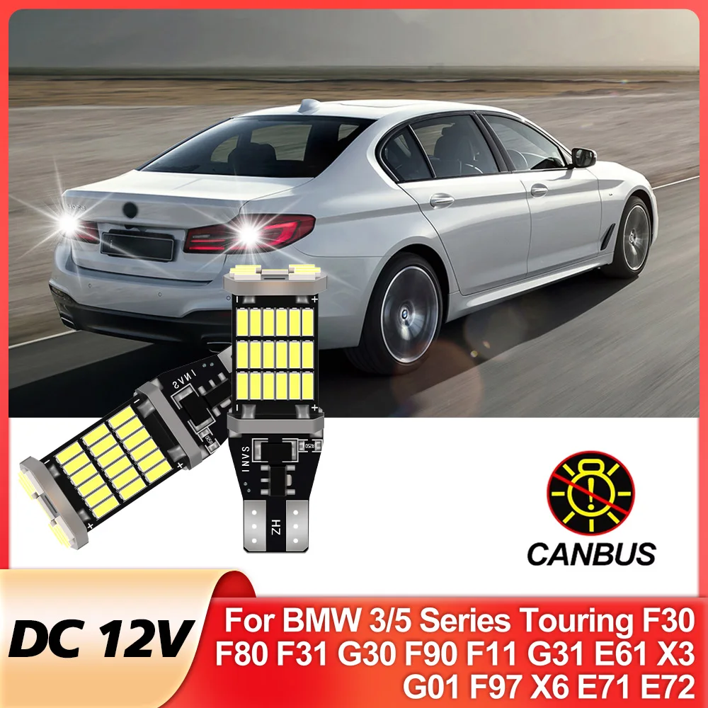 

H21W светодиодный задний резервный фонарь Blub Bay9s Canbus для BMW 3/5 серии Touring F30 F80 F31 G30 F90 F11 G31 E61 X3 G01 F97 X6 E71 E72