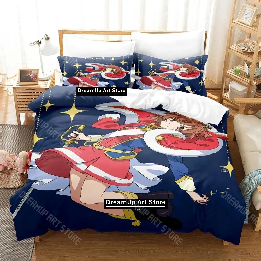 Фото Комплект постельного белья Shoujo Kageki Revue Starlight с 3D принтом, одинарный, полный, королевский размер, комплект постельного белья для взрослых и детей, комплекты пододеяльников для спальни An №4