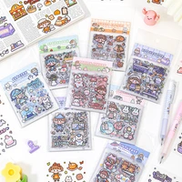 25 sheets cute cartoon character stickers scrapbook journal diary planner notebook bujo decorative materials supplies stationery