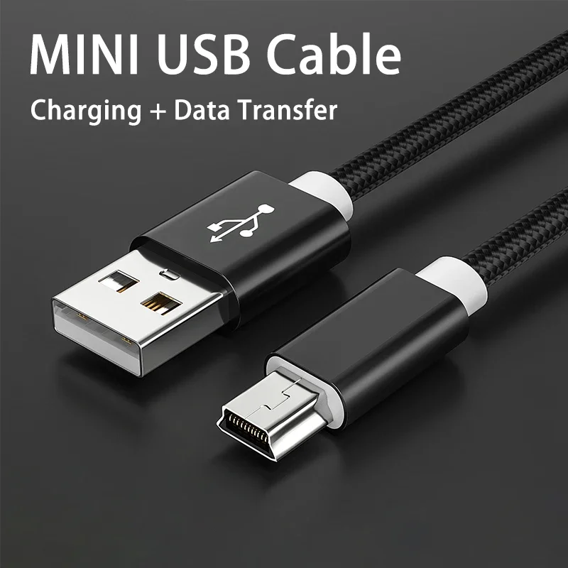 

3M USB 2.0 5Pin Mini USB to USB A Fast Data Charger Power V3 Cables For PS3 Car DVR GPS TV HDD Mobile Hard Disk Drive box