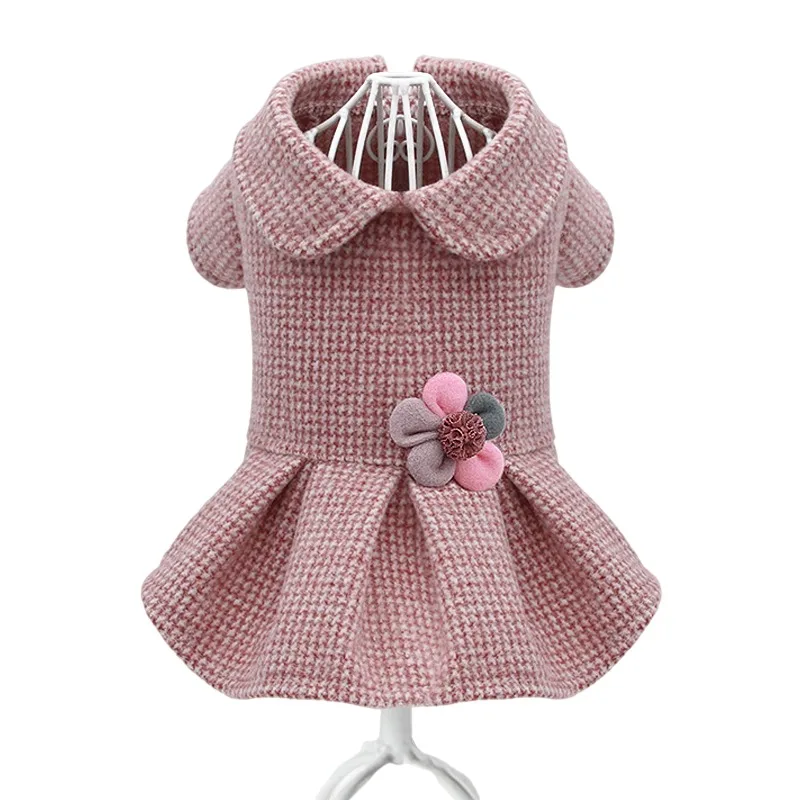 

Платье для домашних животных, зимняя одежда для девушек и собак, фризе померанского бишона, зимняя одежда для собак шнауцера