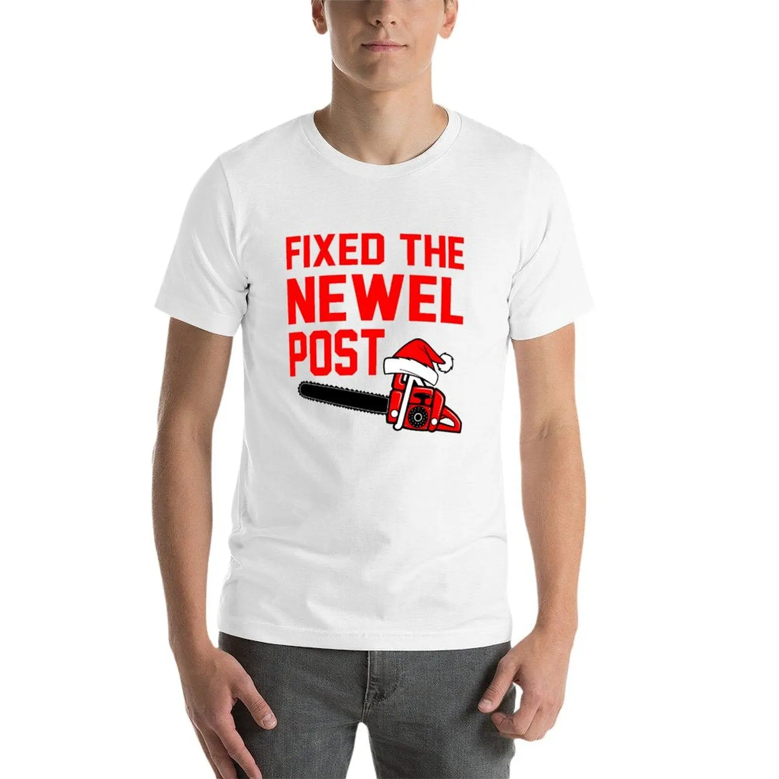Фото Christmas - Футболка Newel Post T-Shirt Basic Simple Casual с короткими рукавами №3