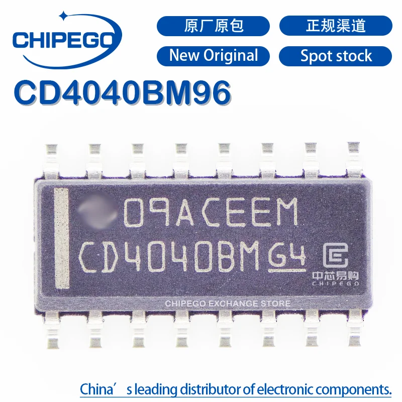 100% Новинка CD4040BM96 CD4040BM IC CMOS 12-St пульсация-переносная задняя фотография