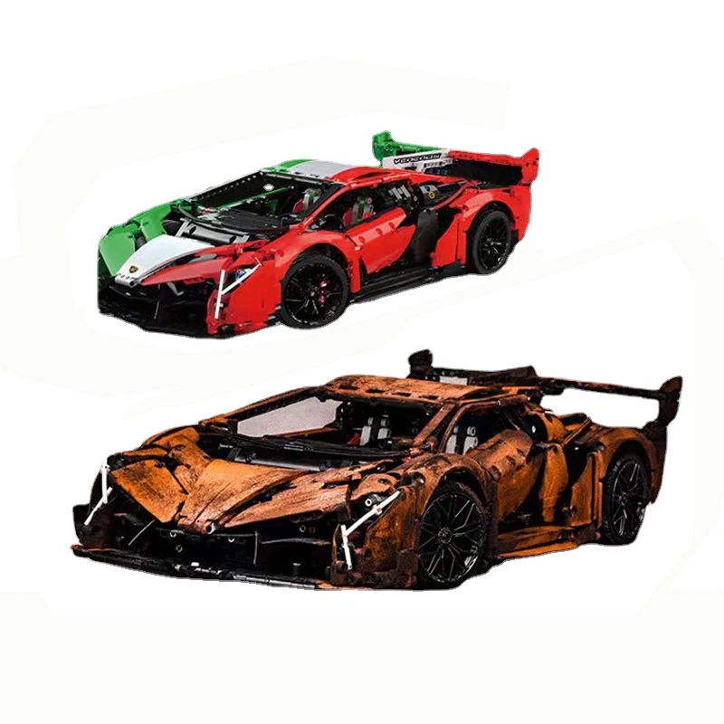 

MOC Technician Super Sport Car Series 10222 Supercar Model 3611PCS Building Blocks Brick Racing Ruins Version Car Toy Kids Gift